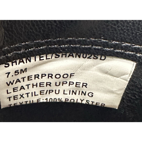 Blondo Shantel Waterproof Black Leather Ankle Boots Womens Size 7.5M Buckle New - Picture 12 of 15